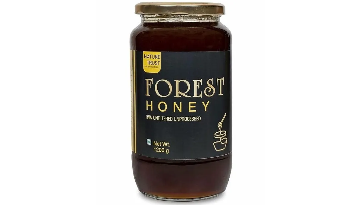 Nature Trust Raw Forest Honey,1200 Gram Pure and Natural(1.2Kg)