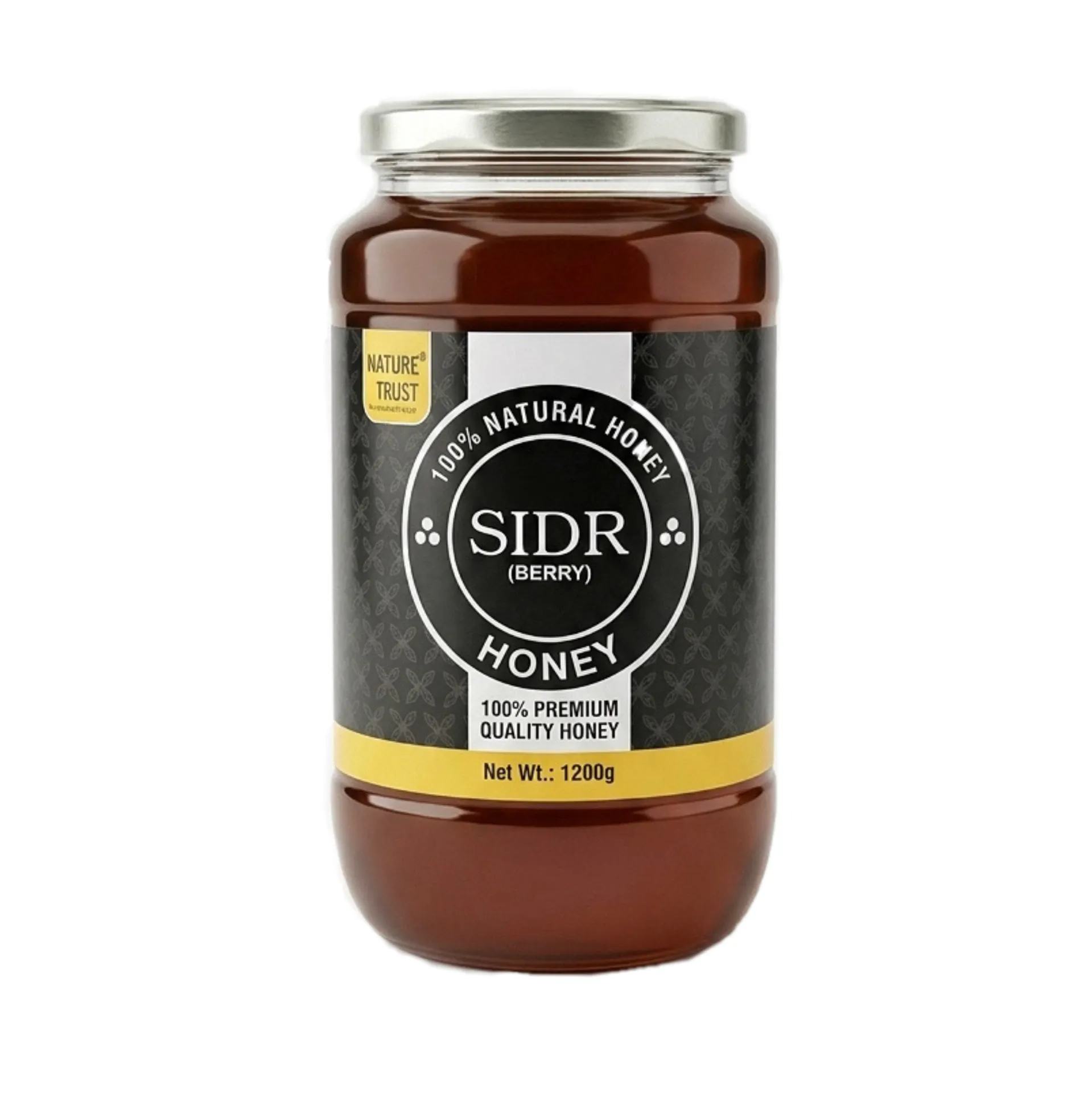 Nature Trust Sidr Honey 1200g – Raw, Unprocessed & 100% Pure Premium Honey 1.2kg