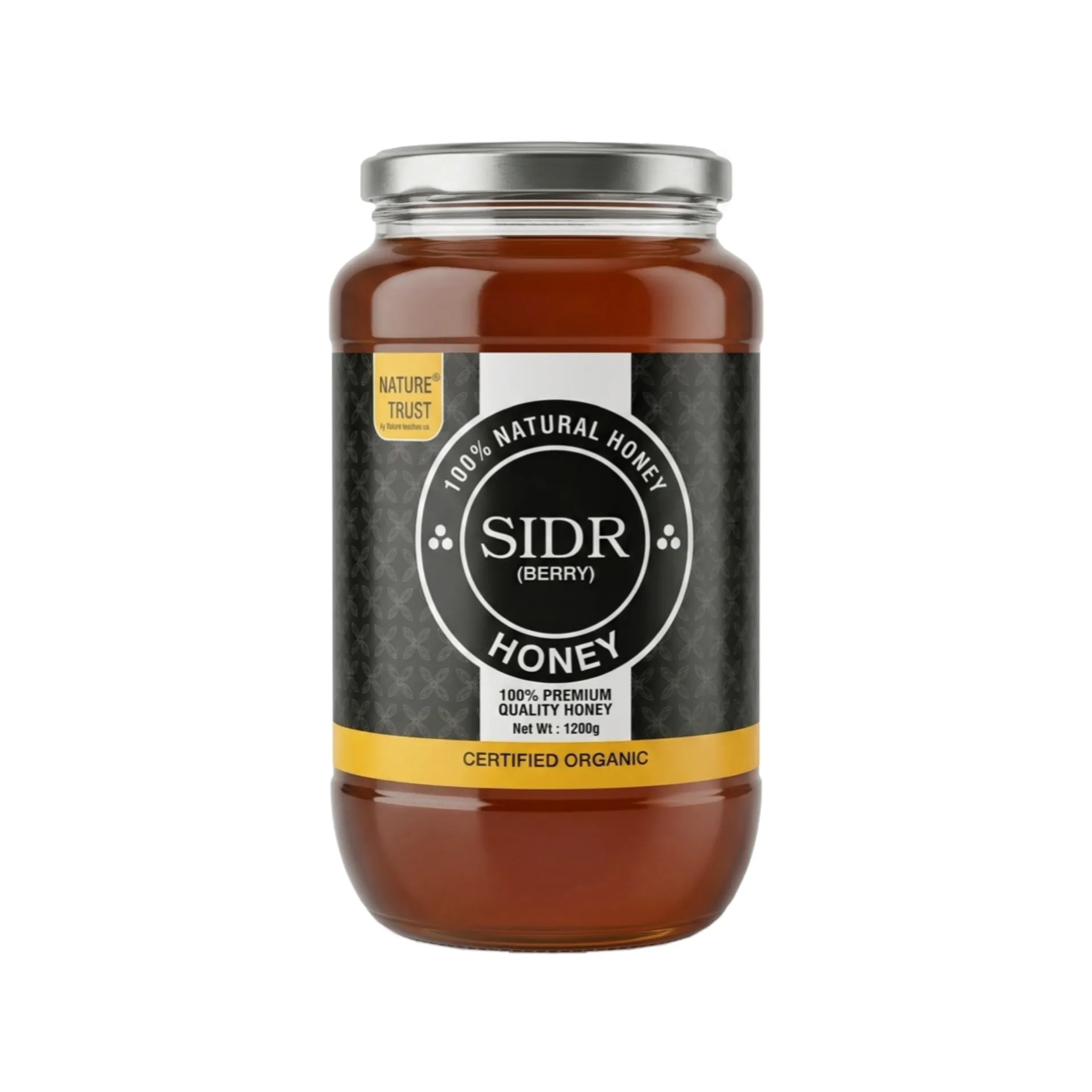Nature Trust Sidr Honey 1200g – Raw, Unprocessed & 100% Pure Premium Honey 1.2kg
