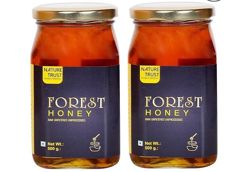 Nature Trust Raw Forest Honey 500g-100% Pure and Natural, Collected from Deep Forest(pack of 2)
