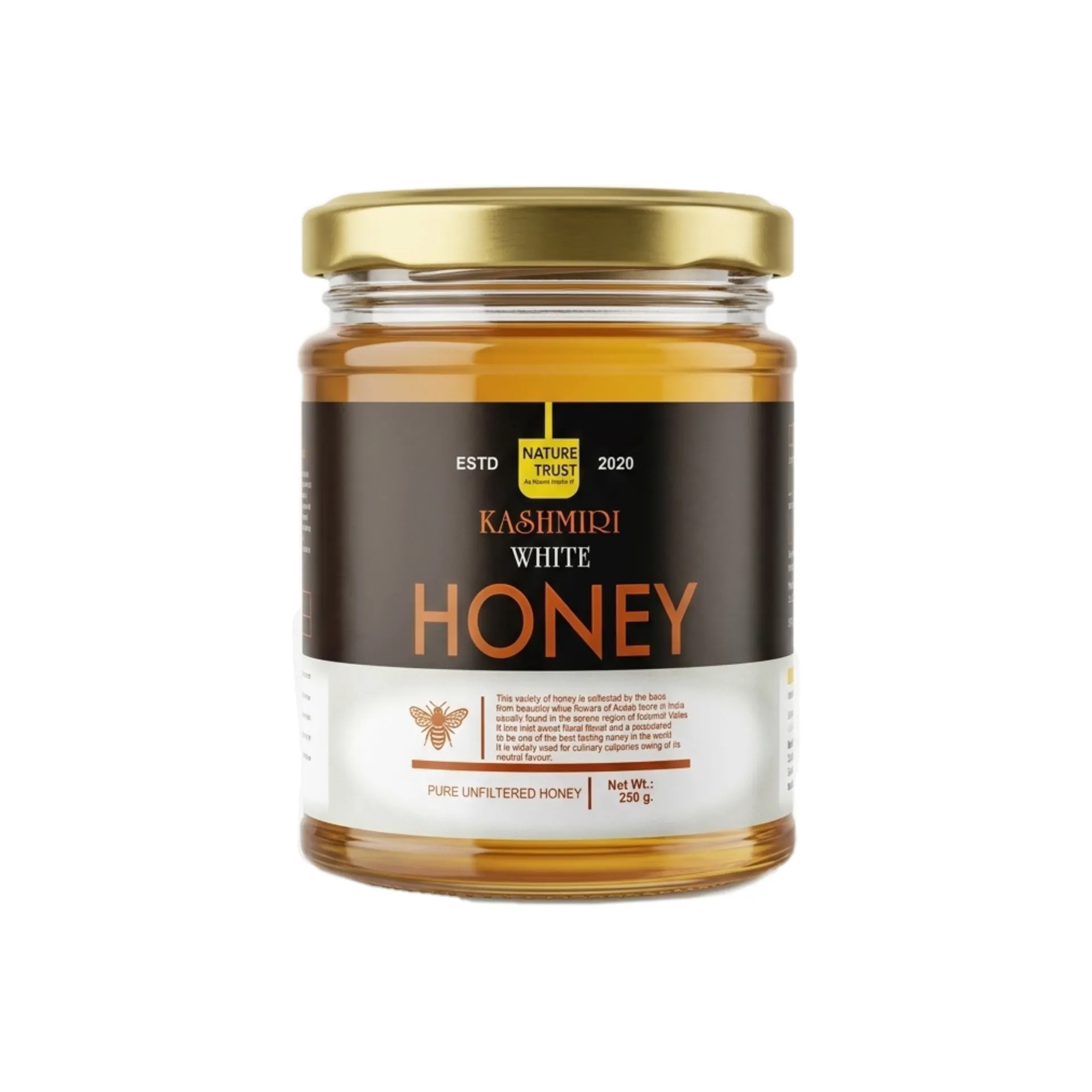 Nature Trust Kashmiri Honey 250gram  – 100% Pure, Raw & Unprocessed Premium Honey from Kashmir